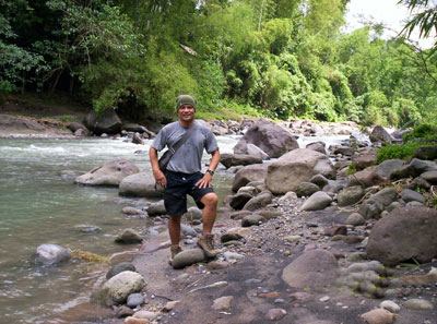 Bert hiking @ Caliban River