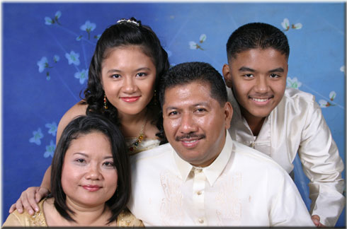 Bong Llanes With Family