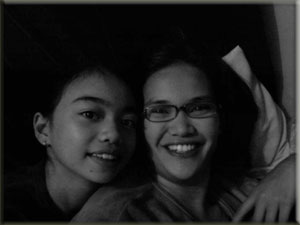 Laura's daughters Deng and Sylvia