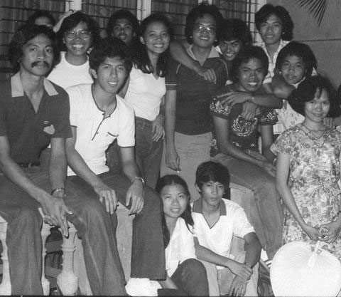 From the Varrons Archives: Doc Bonita (left), together with some of the Varrons, in 1980